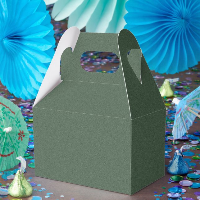 Stilvolle Green Pattern Luxury Party Leckerei Gabl Geschenkschachtel (Party)