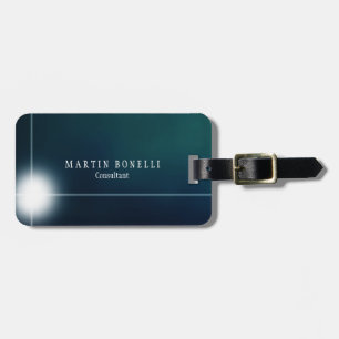 Stilvolle Greeny Blue Schlicht Clean Gepäckanhänger