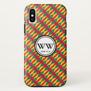Stilvolle GRENADA CARRIACOU Monogram Abundant Life Case-Mate iPhone Hülle