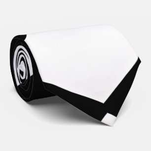Stilvolle Groom Geometric Schwarz-weiß Wedding Krawatte