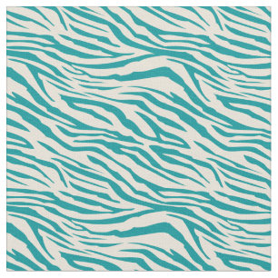 Stilvolle grüne blaue Vory Geometric Zebra Muster Stoff