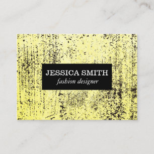 Stilvolle grunge-gelbe Textur Visitenkarte