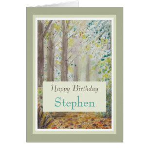 Stilvolle Happy Birthday Personalize Name Card