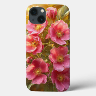 Stilvolle, helle, florale, rosa Ästhetik Naturdesi Case-Mate iPhone Hülle
