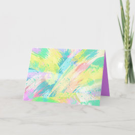 Stilvolle, helle Pastellfarben Abstrakte Kunst Karte