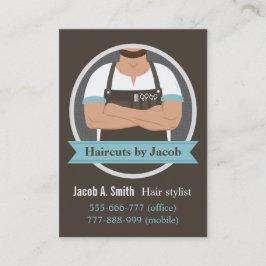 Stilvolle Hipster Cool Barber Shop Visitenkarten Visitenkarte