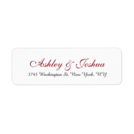 Stilvolle Hochzeit Chic Handwriting Red White Eleg