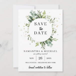 Stilvolle Hochzeit im Grünen retten das Datum Save The Date