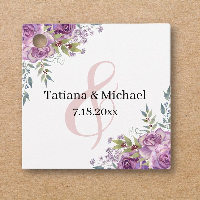 stilvolle Hochzeit in Rosa Geschenkanhänger (Von Creator hochgeladen)