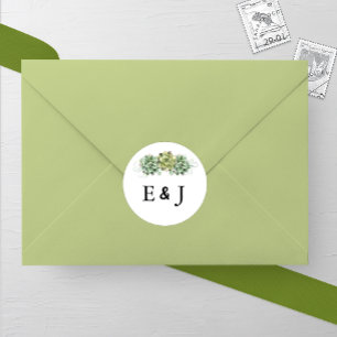 Stilvolle Hochzeit Runder Aufkleber