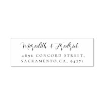 Stilvolle Hochzeitsskritik für die Rücksendeadress