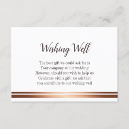 Stilvolle Hochzeitswünsche Begleitkarte