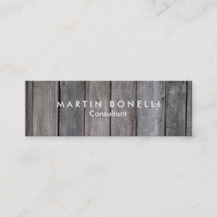 Stilvolle Holz Design Künstlerische Slim Mini Visitenkarte