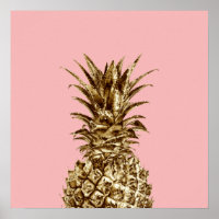 Stilvolle hübsche Ananas aus Gürtelgold und Pastel