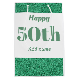 Stilvolle hübsche personalisierte Geburtstagsgesch Mittlere Geschenktüte