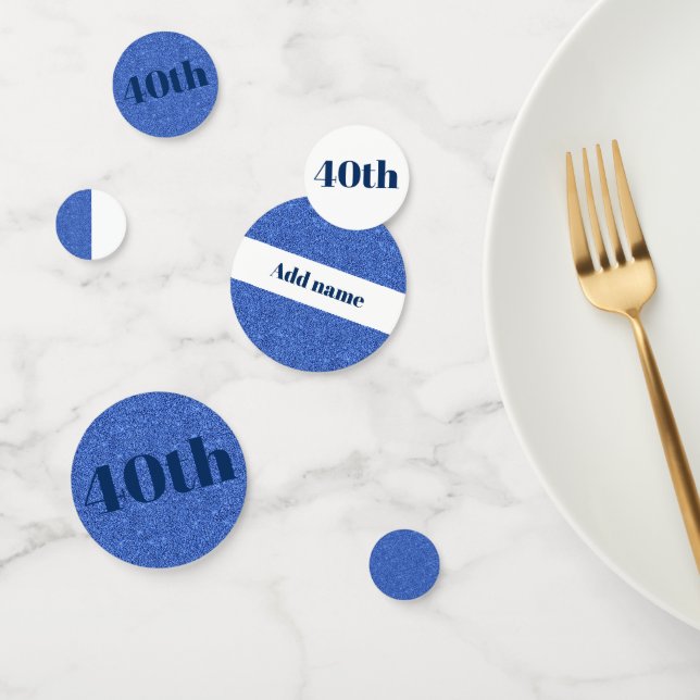 Stilvolle hübsche personalisierte Geburtstagskaffe Konfetti (Gruppe)