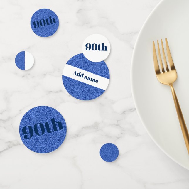 Stilvolle hübsche personalisierte Geburtstagskaffe Konfetti (Gruppe)