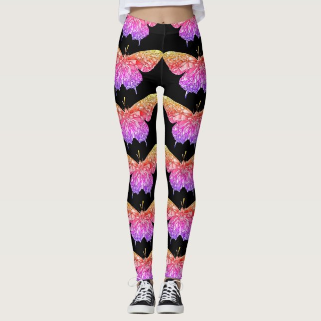 Stilvolle hübsche Schmetterling-Leggings Leggings (Vorderseite)