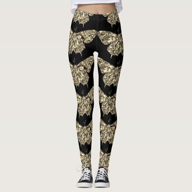 Stilvolle hübsche Schmetterling-Leggings Leggings (Vorderseite)