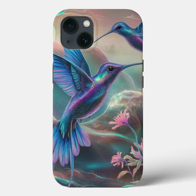 Stilvolle Hummingbirds Case-Mate iPhone Hülle (Rückseite)