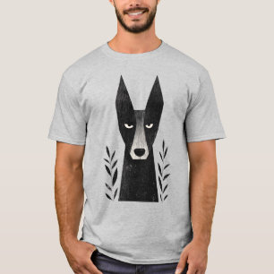 Stilvolle Hundeillustration für Tierliebhaber T-Shirt