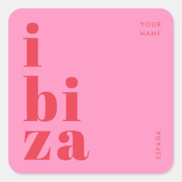 Stilvolle Ibiza Spanien Aufkleber
