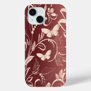 Stilvolle Imitate Rose Quartz und Garnet Butterfli Case-Mate iPhone Hülle