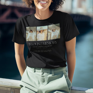 Stilvolle In-Loving-Memory-Letting-3-Foto-Collage T-Shirt