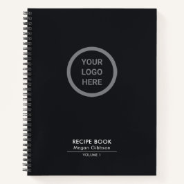 Stilvolle, individuell gestaltete Black Custom Log Notizbuch