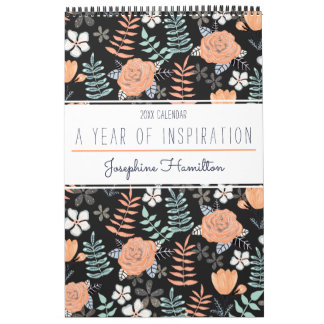 Stilvolle Inspiration Zitat botanische Flora 2022 Kalender