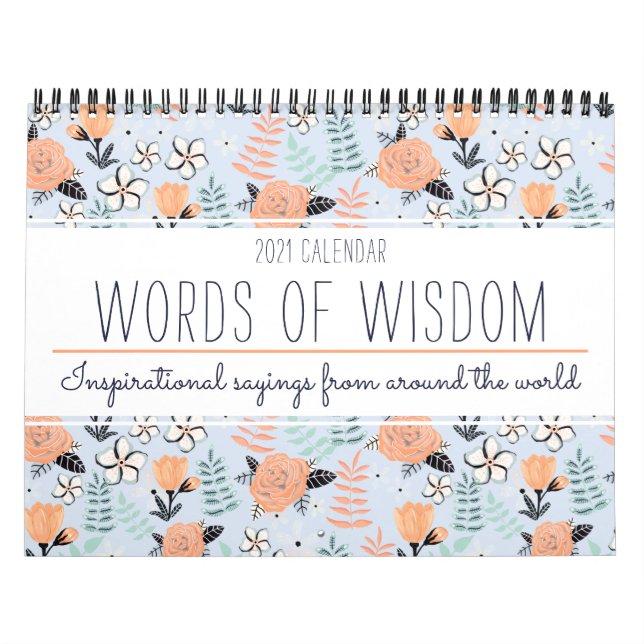 Stilvolle Inspiration Zitat botanische Flora 2025 Kalender (Titelbild)