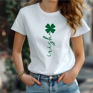 Stilvolle Irish Four-Leaf Clover T-Shirt