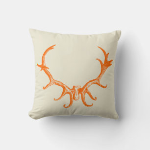 Stilvolle Jagd Rustikaler Hirschantler Retro Art S Kissen