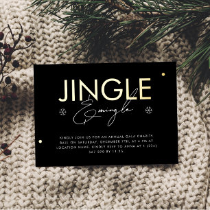 Stilvolle Jingle & Mingle Corporate Weihnachtsfoli Folieneinladung