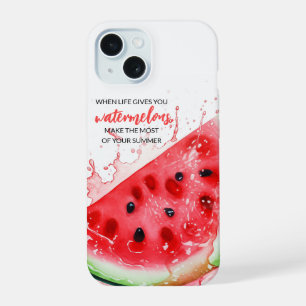 Stilvolle Juicy Watermelon Motivierend Summer iPhone 15 Hülle