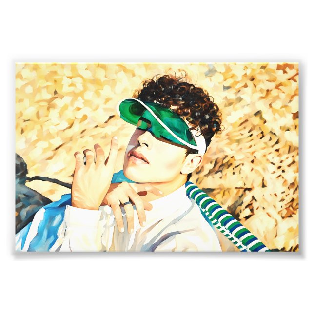 Stilvolle junge Erwachsene entspannen im Freien Fotodruck (Vorne)