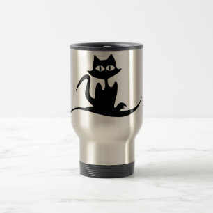 stilvolle Katzenreise-Tasse Reisebecher