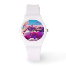 Stilvolle Katzenuhr für Katzenliebhaber Armbanduhr