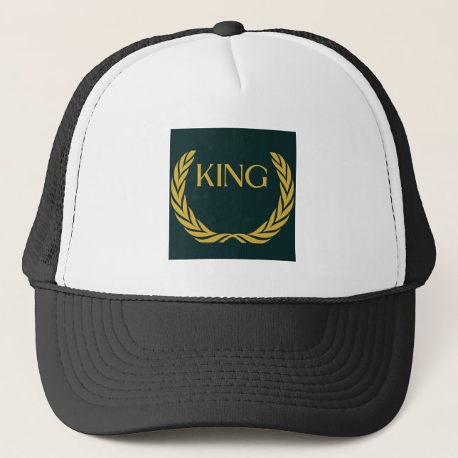 Stilvolle KING Foto Personalisiert Trucker Hats Ca Truckerkappe (Vorderseite)