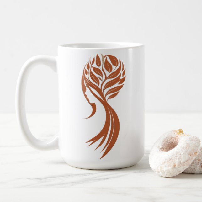 Stilvolle klassische Tasse für Frauen (Mit Donut)