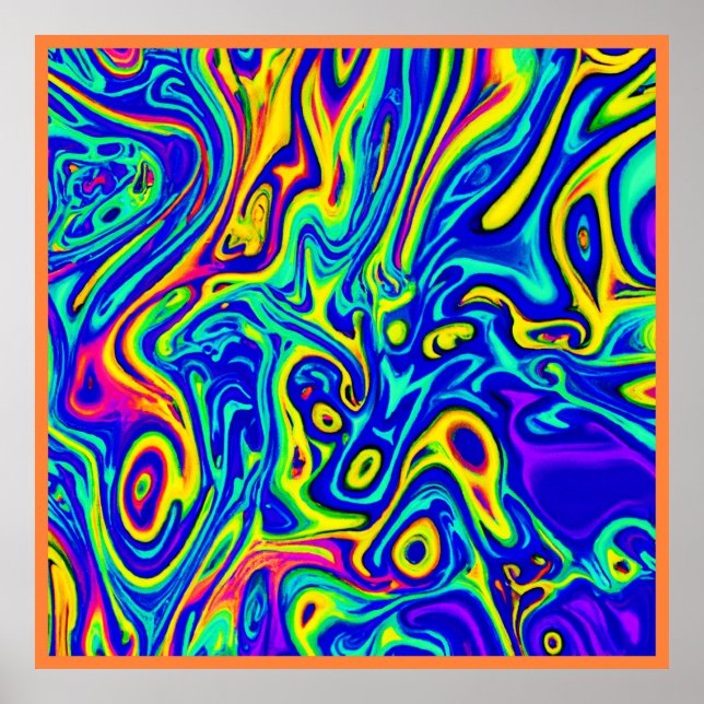 Stilvolle Kunstmuster Poster (Vorne)