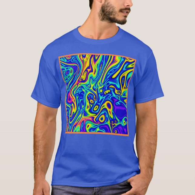 Stilvolle Kunstmuster T-Shirt (Vorderseite)