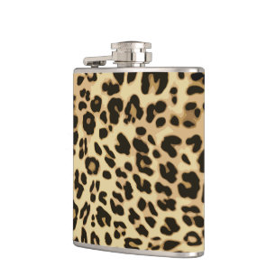 Stilvolle Leopard Animal Print Flachmann
