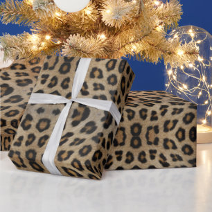 Stilvolle leopard-Cheetah-Pelztiermuster Geschenkpapier