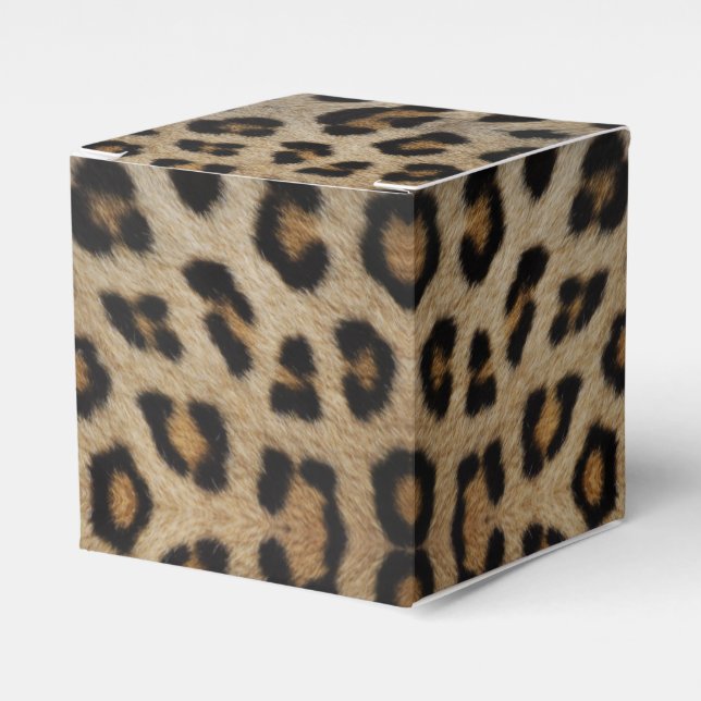 Stilvolle leopard-Cheetah-Pelztiermuster Geschenkschachtel (Vorderseite)