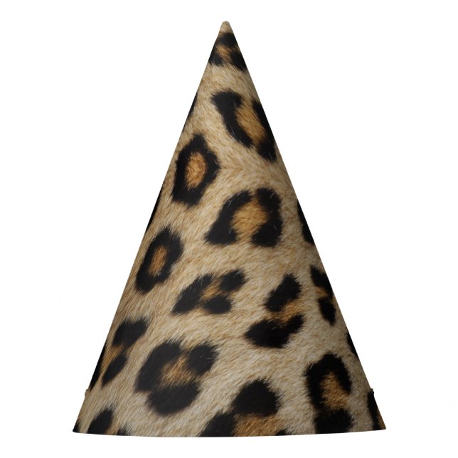 Stilvolle leopard-Cheetah-Pelztiermuster Partyhütchen (Vorderseite)