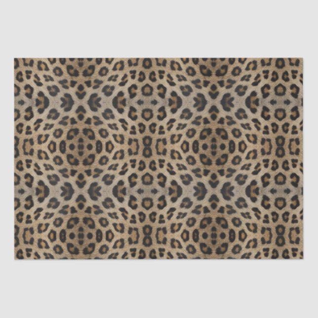 Stilvolle leopard-Cheetah-Pelztiermuster Seidenpapier (Vorderseite)