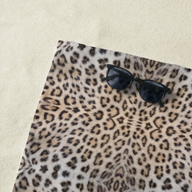 Stilvolle leopard-Cheetah-Pelztiermuster Strandtuch (Beispiel)