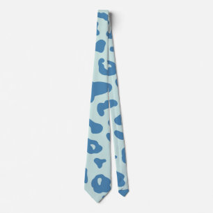 Stilvolle Leopard Print Animal Muster in Blue Krawatte