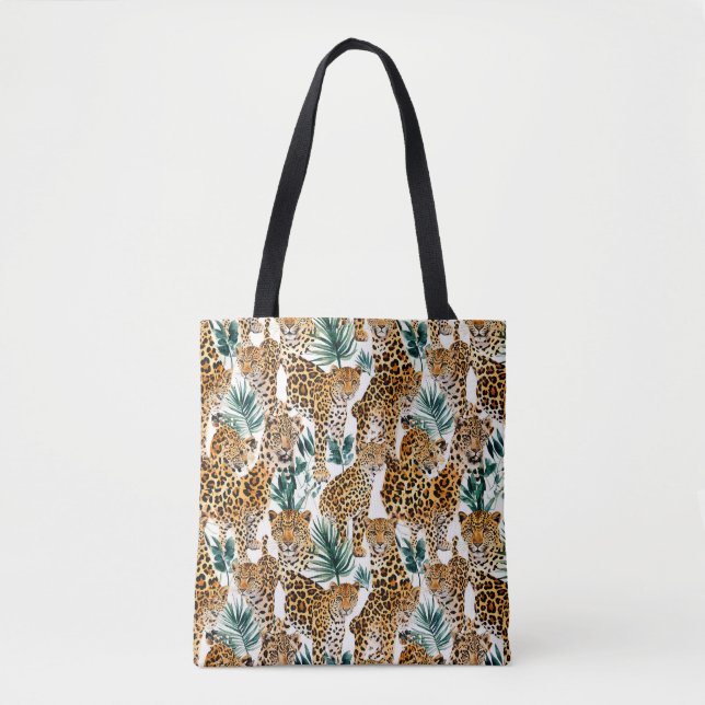 Stilvolle Leopard Print Tote Bag - Chic & Trendy (Vorderseite)
